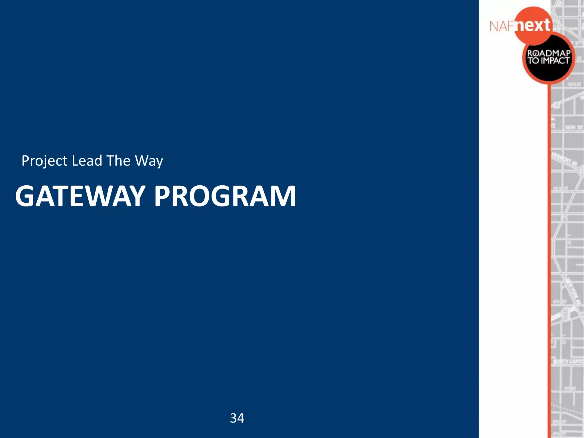 GATEWAY PROGRAM
Project Lead The Way
34
 