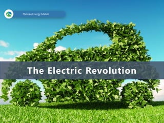 FALCHANI LITHIUM PROJECT
The Electric Revolution
Plateau Energy Metals
 