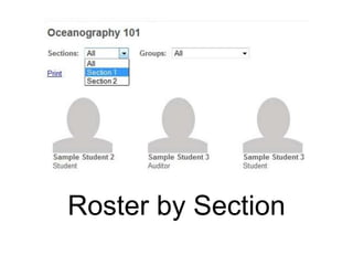 Roster by Section
 