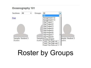 Roster by Groups
 