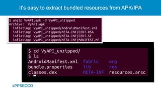 It's easy to extract bundled resources from APK/IPA
 