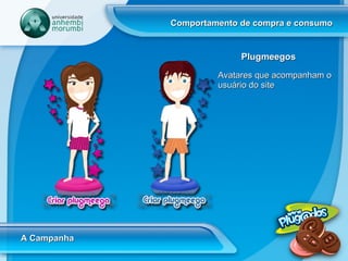 Comportamento de compra e consumo A Campanha Plugmeegos Avatares que acompanham o usuário do site 