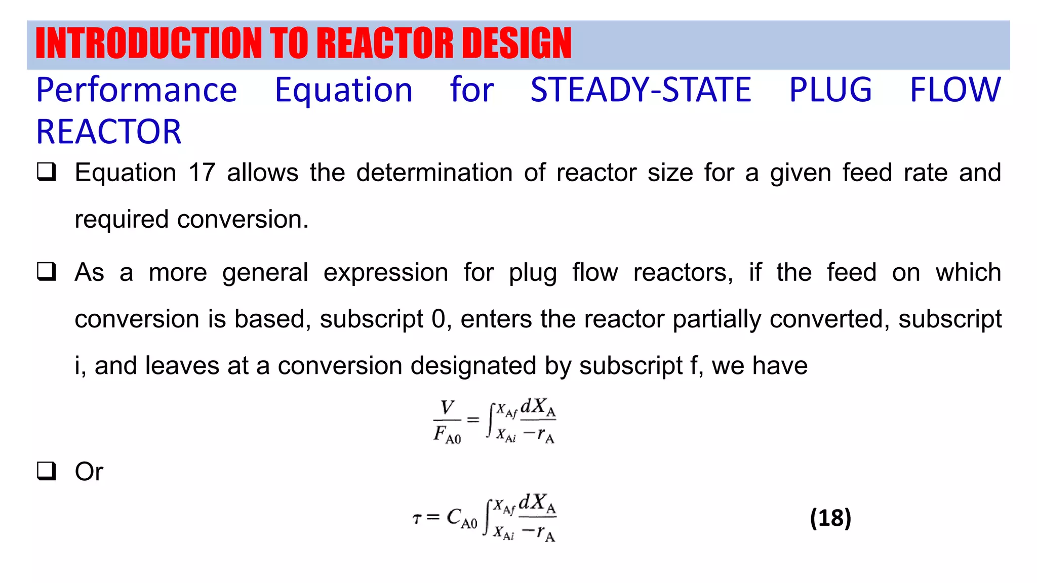 Plug Flow Reactor | PPT