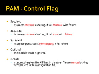 Pluggable authentication modules | PDF
