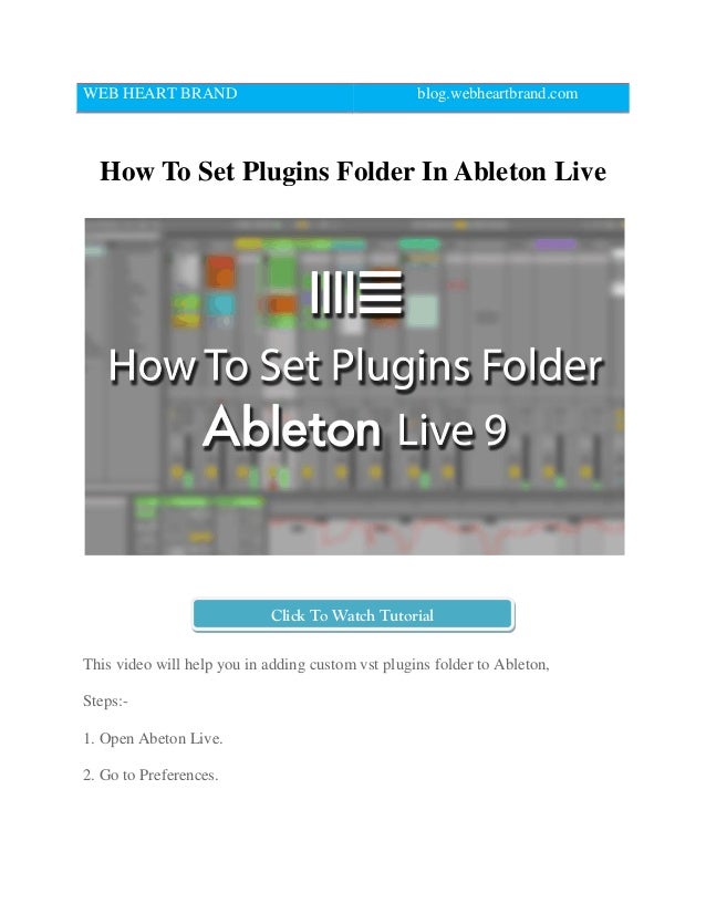 Ableton live plugin folder downloads Ableton live plugin folder downloads