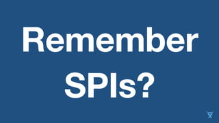 Remember
SPIs?
 