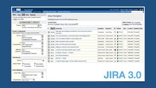 JIRA 3.0
 