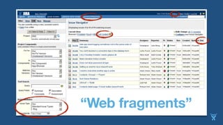 “Web fragments”
 