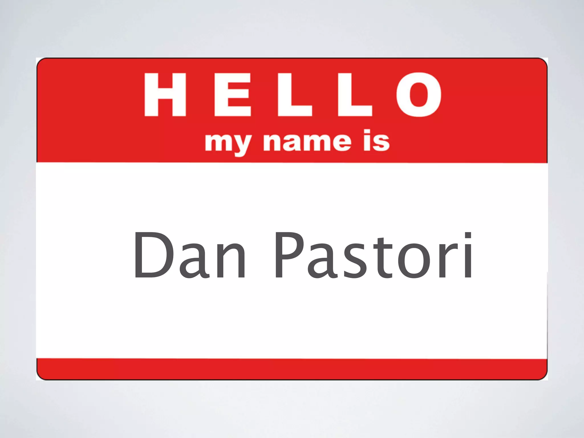 Dan Pastori
 