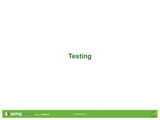 41CONFIDENTIAL 41CONFIDENTIAL
Testing
 