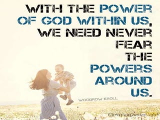 Plug Into the Power of God