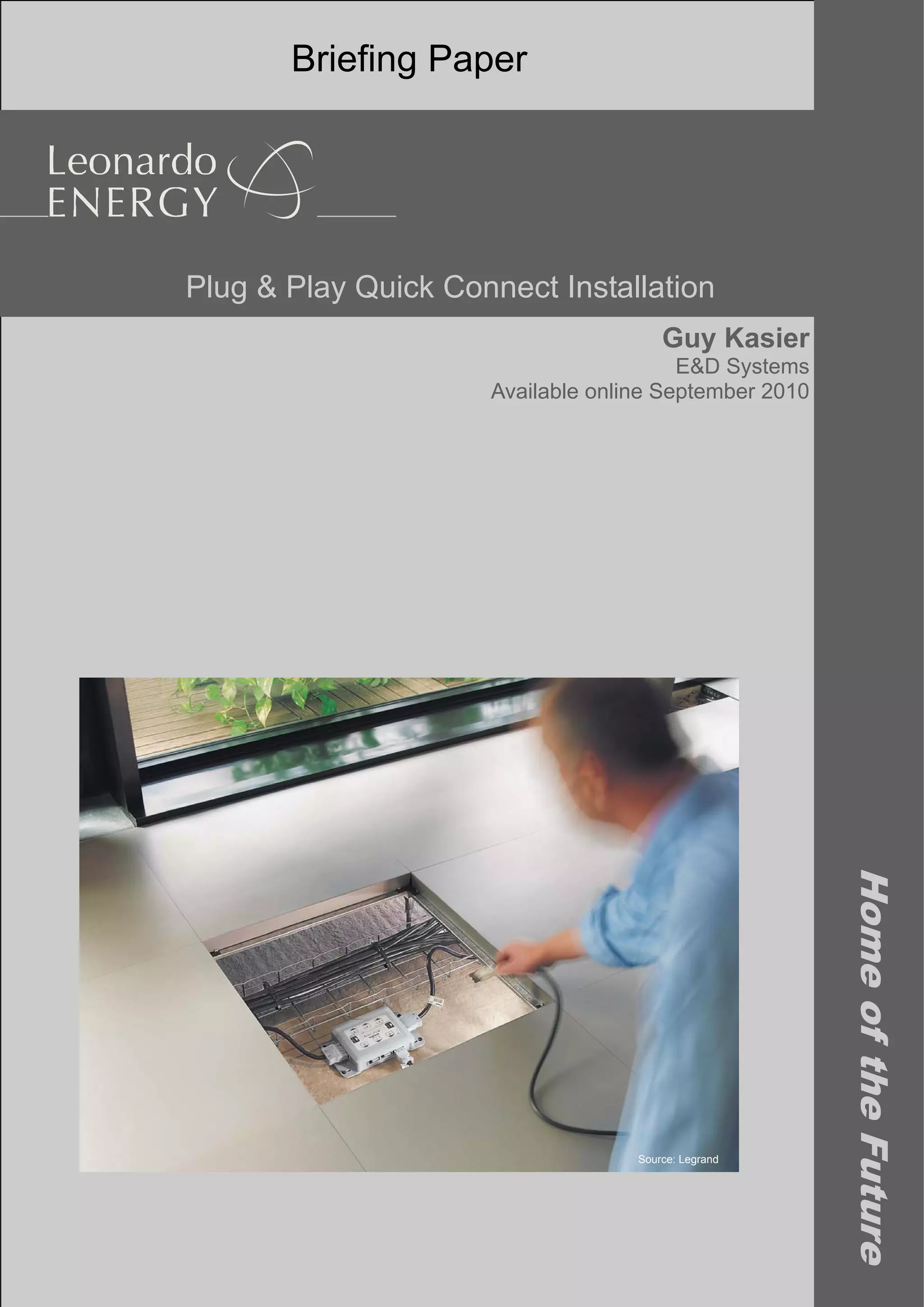 Plug & Play Quick Connect Installation | PDF