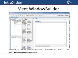 Create a widget for the feature from the update site 