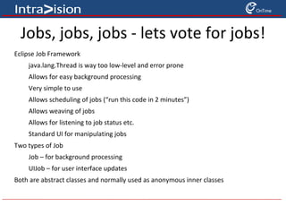 Create a widget for the feature from the update site 