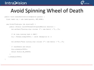 Building UI's  with SWT and JFace 