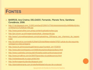 Pode não afectar a fertilidade a longo prazo, se for tomada esporadicamente.Agrupamento de Escolas da Charneca de Caparica