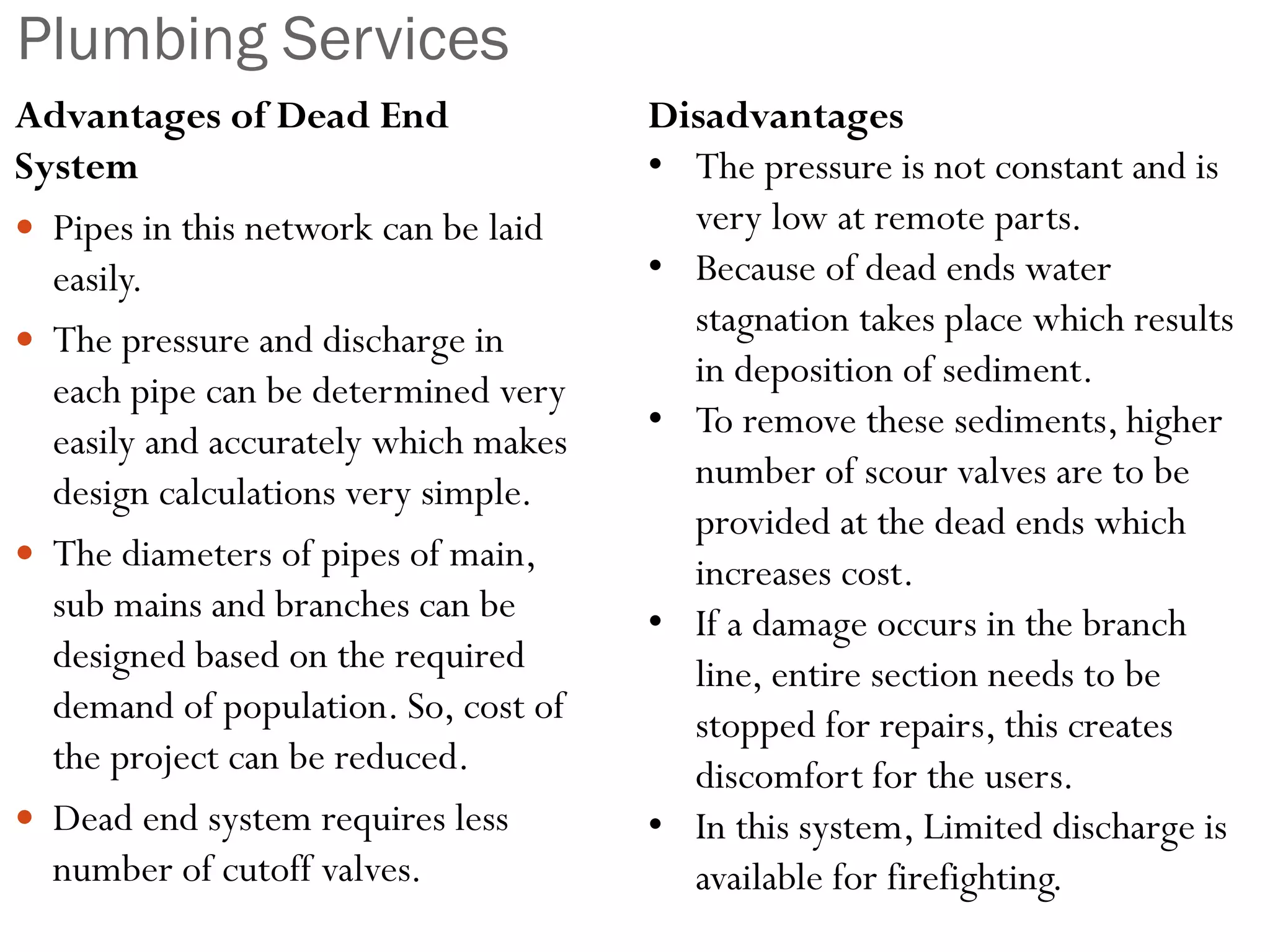Plumbing and drainage services | PDF