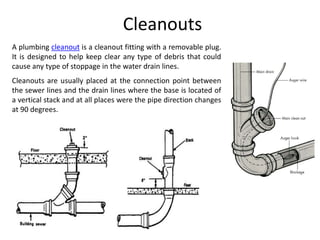 Stack With Clean Out Plumbing system for training, 22.01.2017