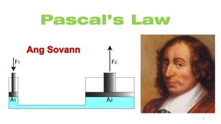 1
Pascal’s Law
Ang Sovann
 