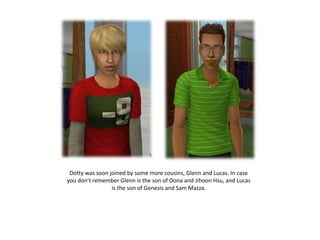 Dotty was soon joined by some more cousins, Glenn and Lucas. In case
you don’t remember Glenn is the son of Oona and Jihoon Hsu, and Lucas
                 is the son of Genesis and Sam Mazza.
 