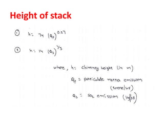 Plume rise and dispersion, models | PPTX