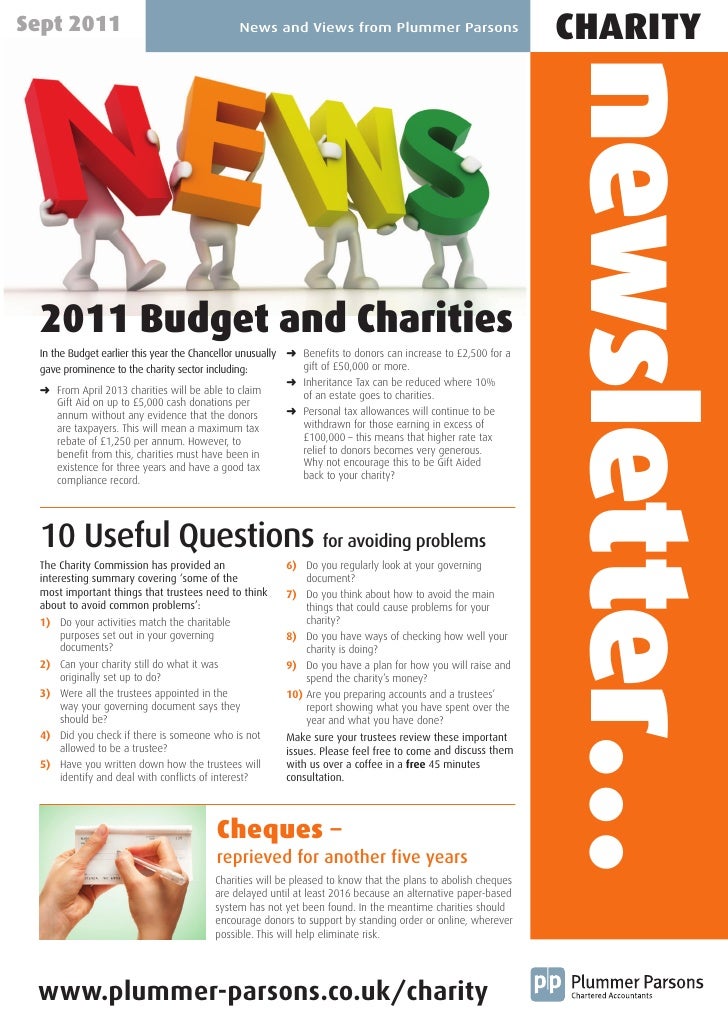 Fundraising newsletter examples image