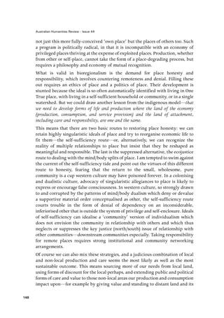 Sufficient Place Plumwood, shadow places and the politics of dwelling, 2008 | PDF