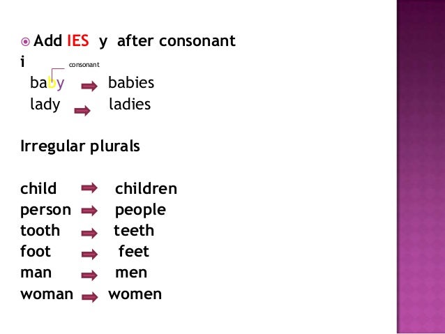 Plural forms