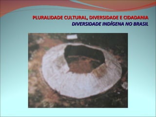 PLURALIDADE CULTURAL, DIVERSIDADE E CIDADANIA DIVERSIDADE INDÍGENA NO BRASIL 