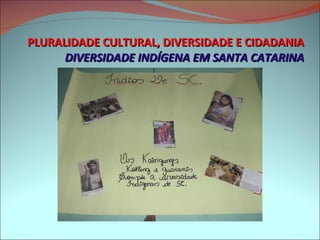 PLURALIDADE CULTURAL, DIVERSIDADE E CIDADANIA DIVERSIDADE INDÍGENA EM SANTA CATARINA 