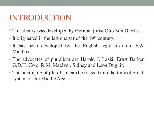 Pluralism Political Science