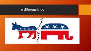 A diferencia de
 