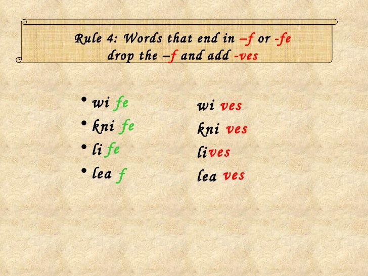 Making singulars plurals