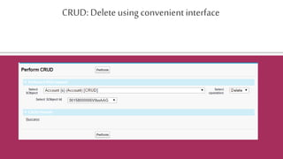 CRUD: Delete using convenientinterface
 