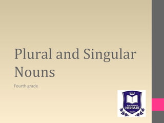 Plural and Singular
Nouns
Fourth grade
 