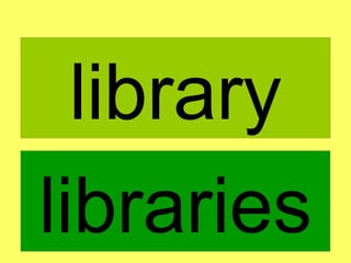library libraries 