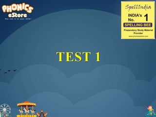 SPELL BEE ACADEMY - Singular Plural - 12 Tests for Children