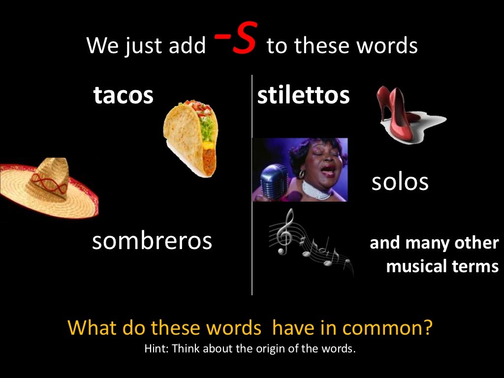 Plurals Of Words Ending In ‘O’