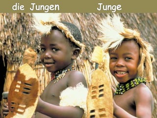 Plural mit – bei maskulinen
und neutralen Nomen,
die mit –er, -en, -el, -chen,
-lein, -sel enden.
 