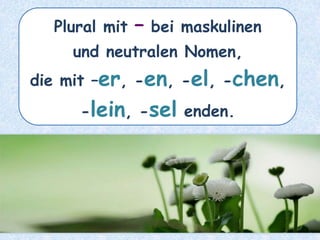 der Apfel – die _______Äpfel
 