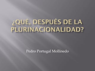 Pedro Portugal Mollinedo
 