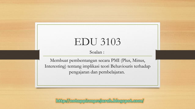 Plus minus-interesting implikasi teori behavirous | PPS