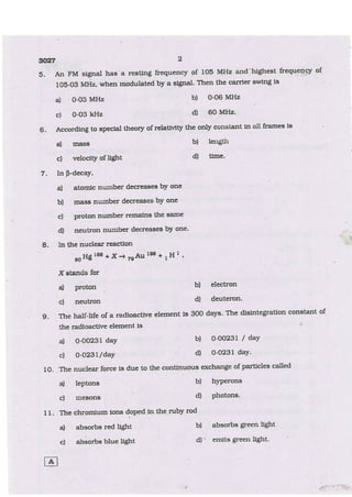 Plus2 physics-march-2009 (English)