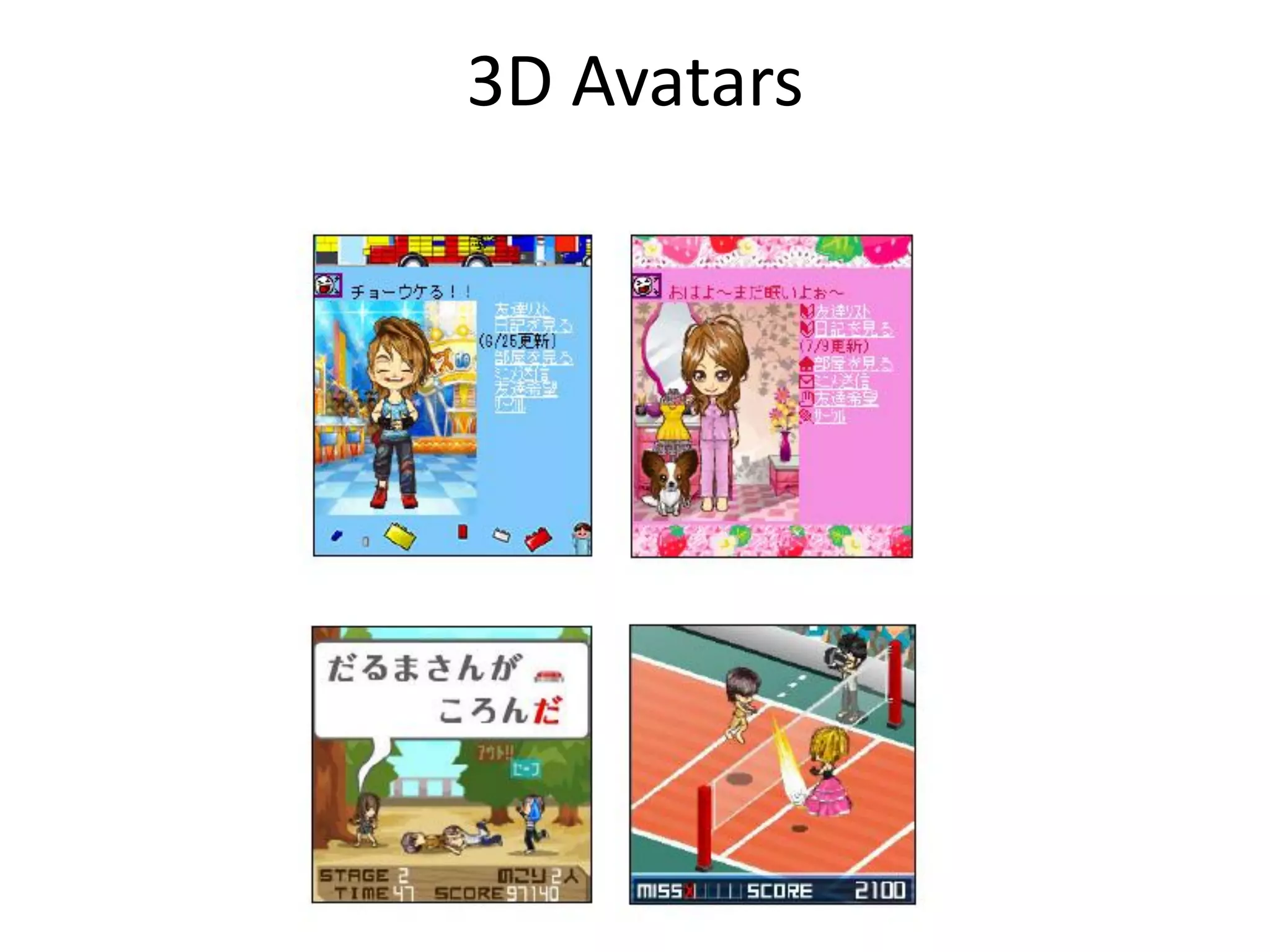 3D Avatars
 