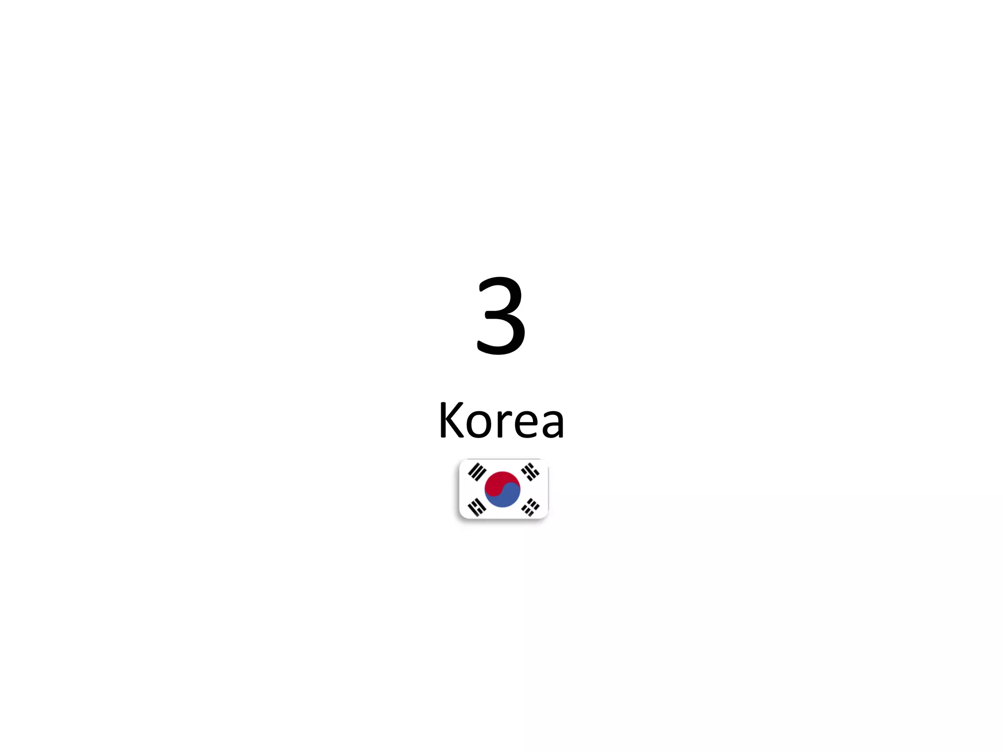 3
Korea
 