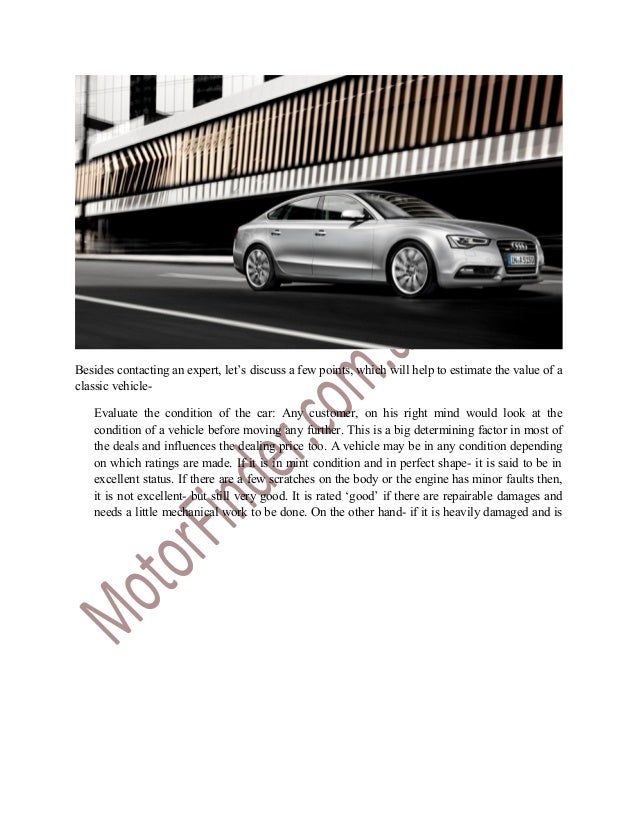 Plus And Minuses Of A Classic Car How To Estimate The Value Of A Vin