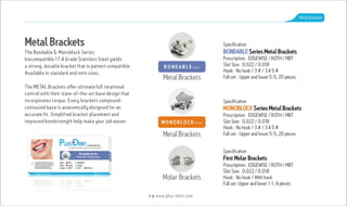 PlusDent Catalog Orthodontic Products 2017 Edition