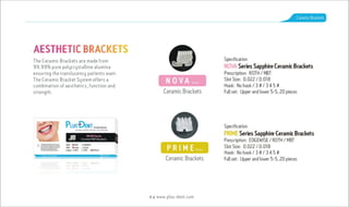PlusDent Catalog Orthodontic Products 2017 Edition