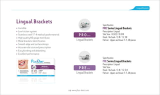 PlusDent Catalog Orthodontic Products 2017 Edition