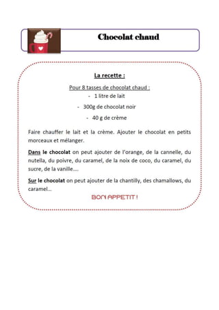 Plus de recettes